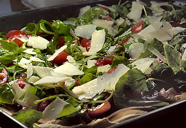 Pizza mit Rucola