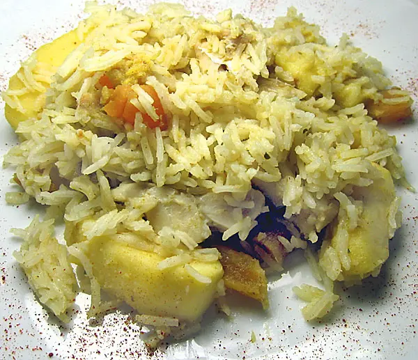 Fisch-Curry mit Äpfeln