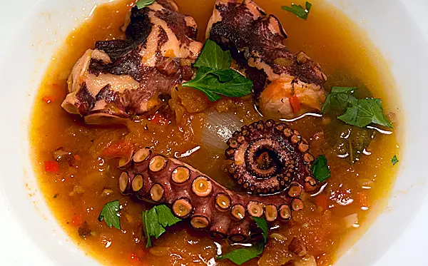 Geschmorter Oktopus nach Alain Ducasse