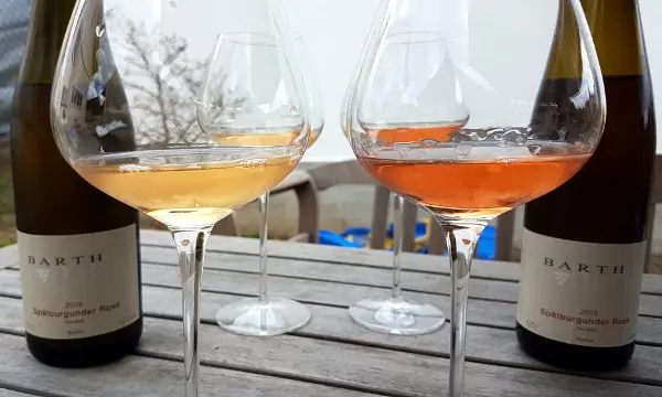 Auxerrois und Spätburgunder Rosé von Weingut Barth, Baden